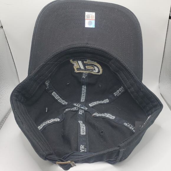 Purdue Boilermakers Hat Cap Mens Fitted 7 Black Gold NCAA Football Zephyr - NWT - Picture 14 of 16